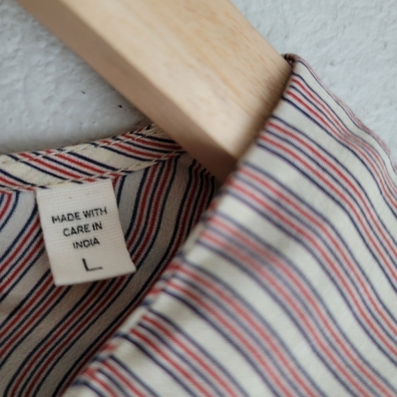 Doen Sparrow Top  in Cream Seafarer Stripe size L NWT - Picture 7 of 11